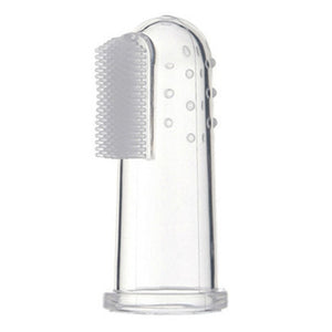 FREE - THE AMAZING SILICONE FINGER TOOTHBRUSH-GUM-MASSAGER-CLEANER WITH BRUSH